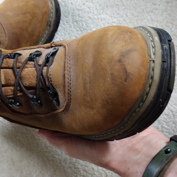 Wolverine waterproof brown leather ankle boots. Size 8.5 - Picture 5 of 12